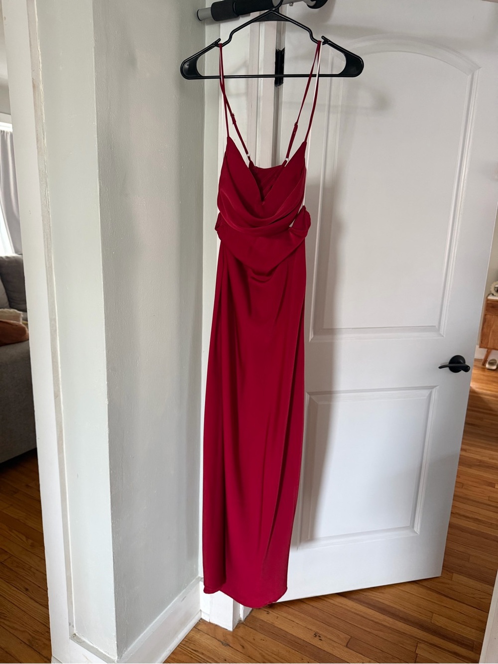 Hello Molly Scarlet Cowl Maxi Dress